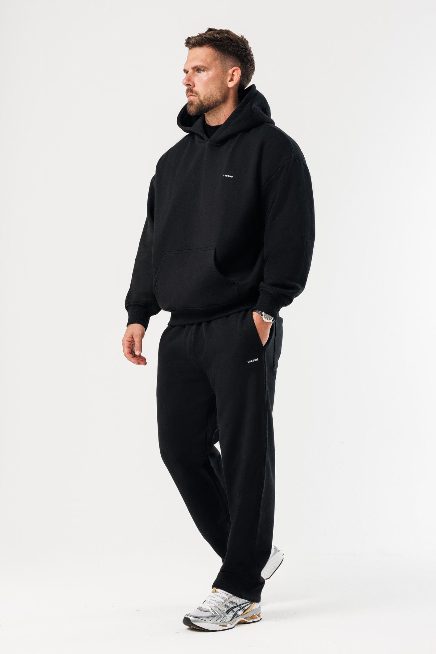 LEGEND LONDON Hoodie HOODIE - BLACK