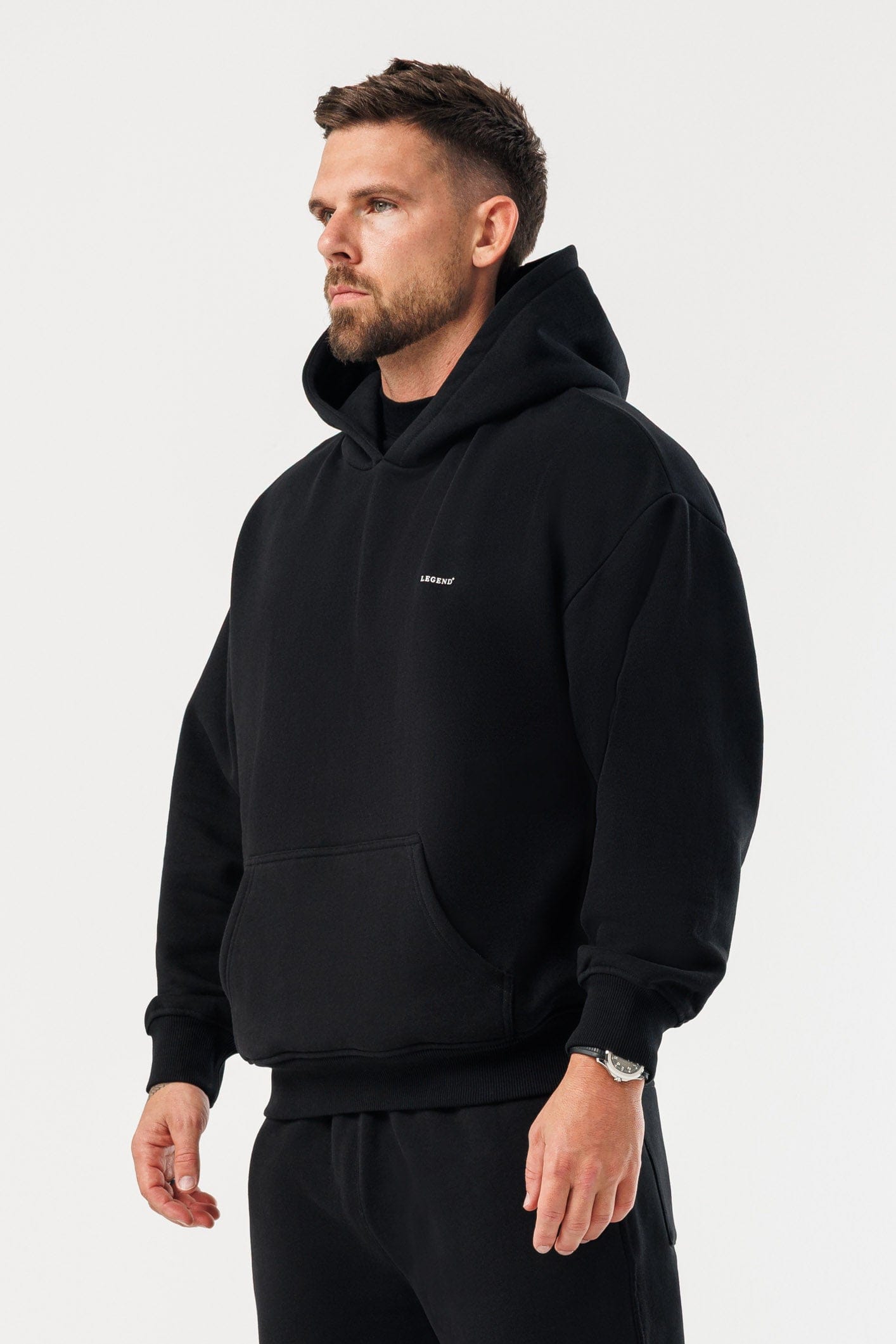 LEGEND LONDON Hoodie HOODIE - BLACK