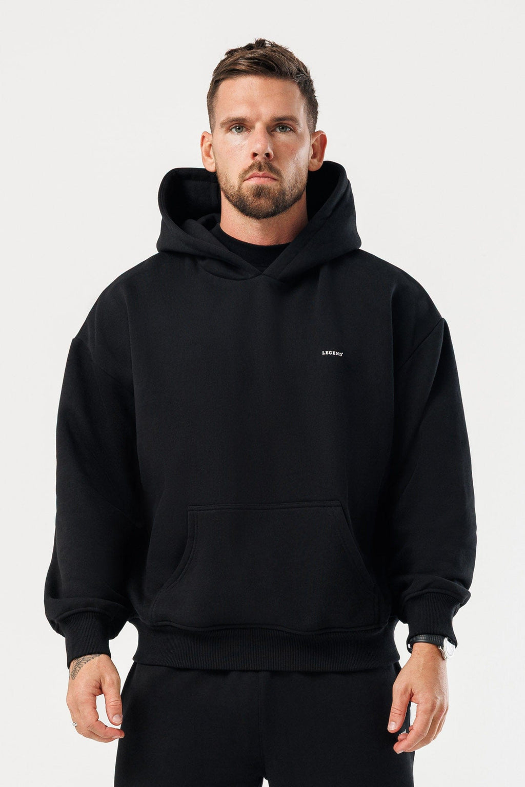 LEGEND LONDON Hoodie HOODIE - BLACK