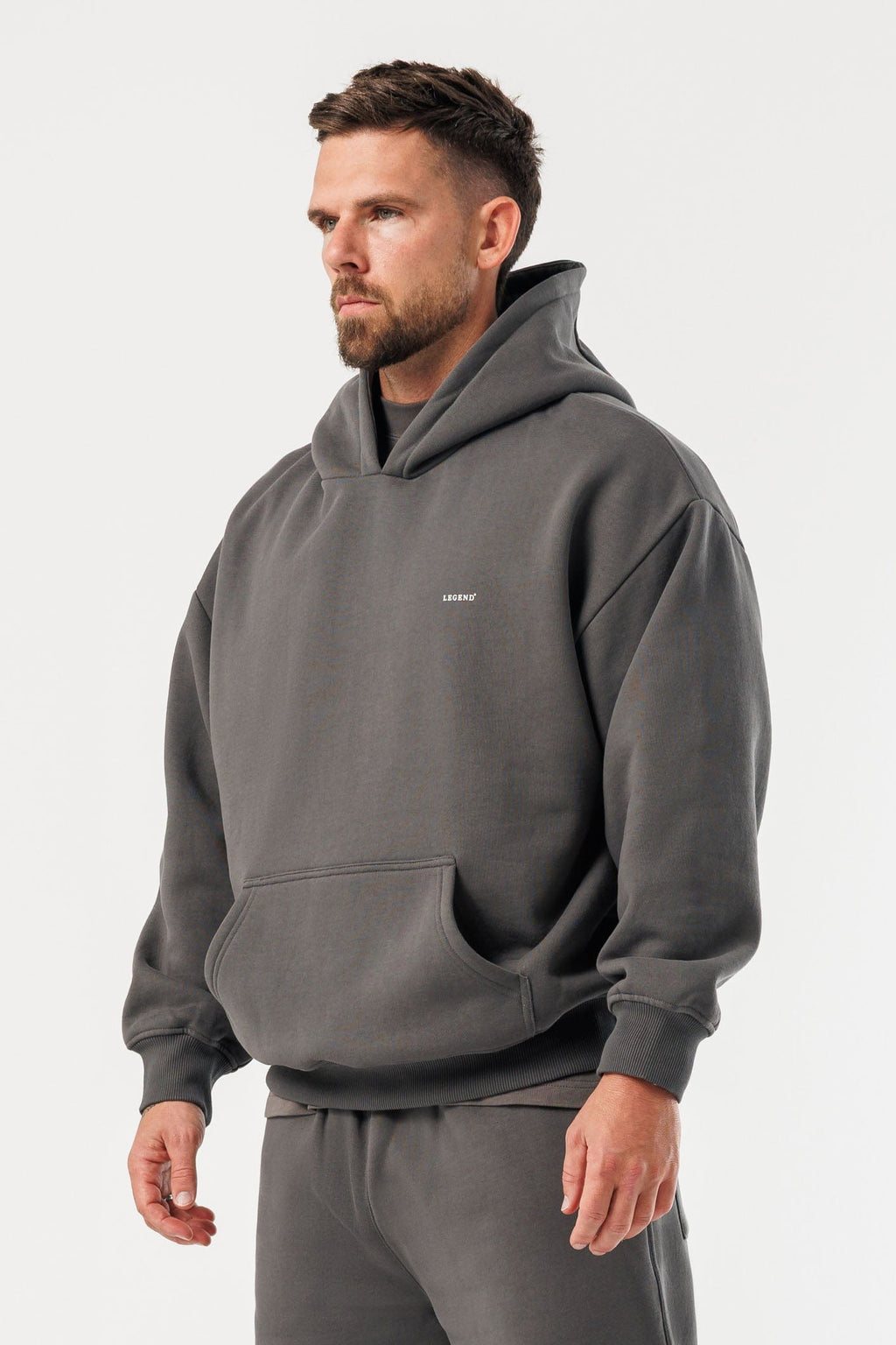 LEGEND LONDON Hoodie HOODIE - DARK GREY