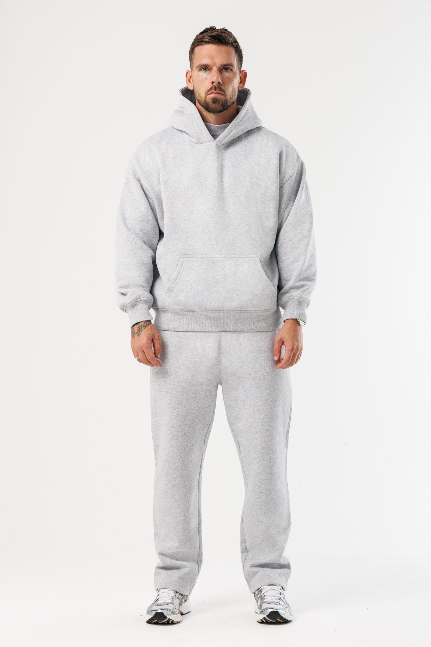 LEGEND LONDON Hoodie HOODIE - GREY MARL