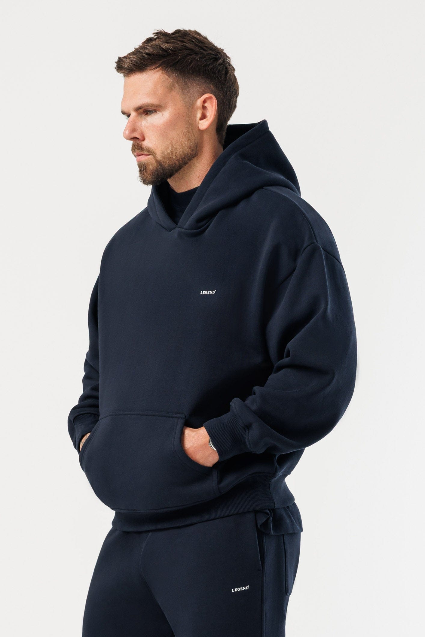 LEGEND LONDON Hoodie HOODIE - NAVY