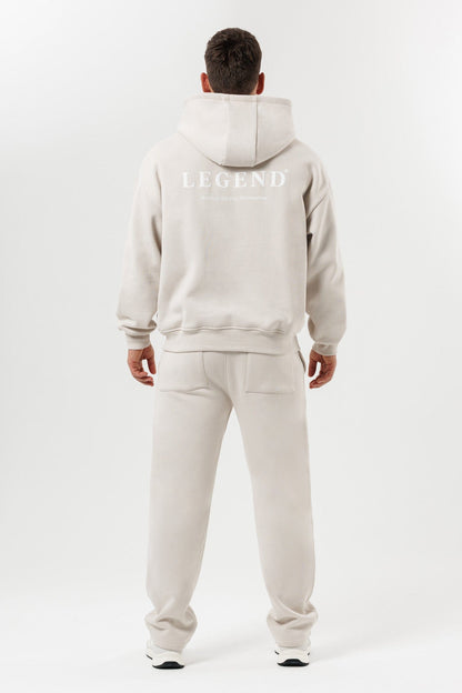 LEGEND LONDON Hoodie - PRINT PRINT HOODIE - BEIGE