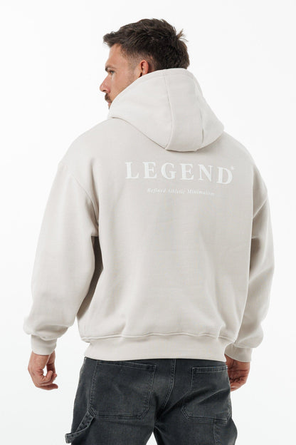 LEGEND LONDON Hoodie - PRINT PRINT HOODIE - BEIGE