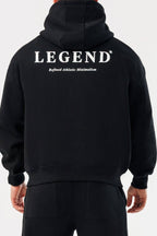 LEGEND LONDON Hoodie - PRINT PRINT HOODIE - BLACK