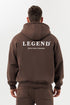 LEGEND LONDON Hoodie - PRINT PRINT HOODIE - BROWN