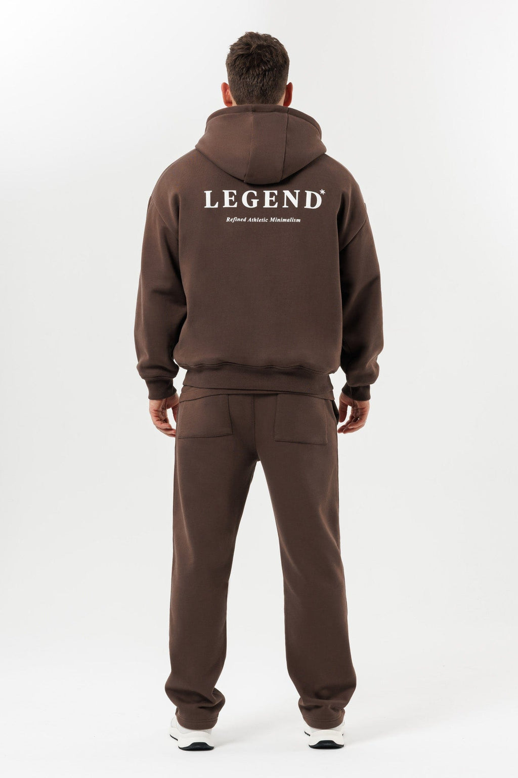 LEGEND LONDON Hoodie - PRINT PRINT HOODIE - BROWN