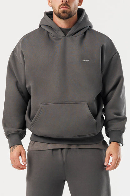 LEGEND LONDON Hoodie - PRINT PRINT HOODIE - DARK GREY