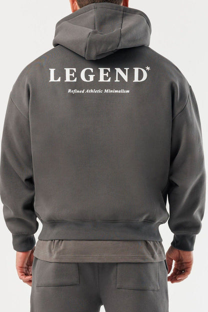 LEGEND LONDON Hoodie - PRINT PRINT HOODIE - DARK GREY