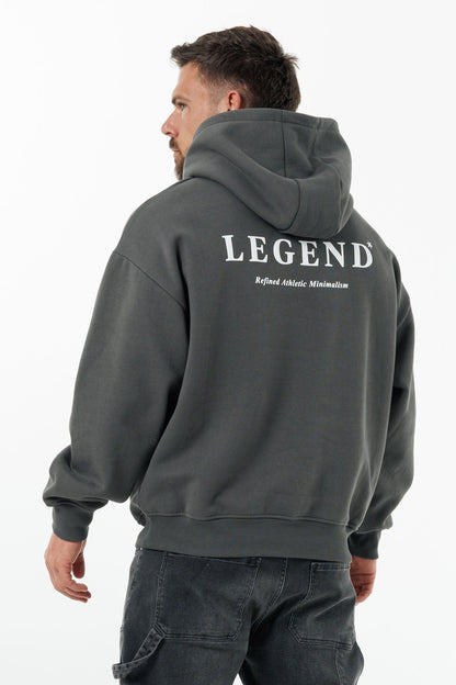 LEGEND LONDON Hoodie - PRINT PRINT HOODIE - DARK GREY