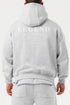 LEGEND LONDON Hoodie - PRINT PRINT HOODIE - GREY MARL