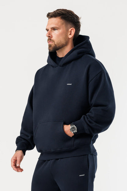 LEGEND LONDON Hoodie - PRINT PRINT HOODIE - NAVY