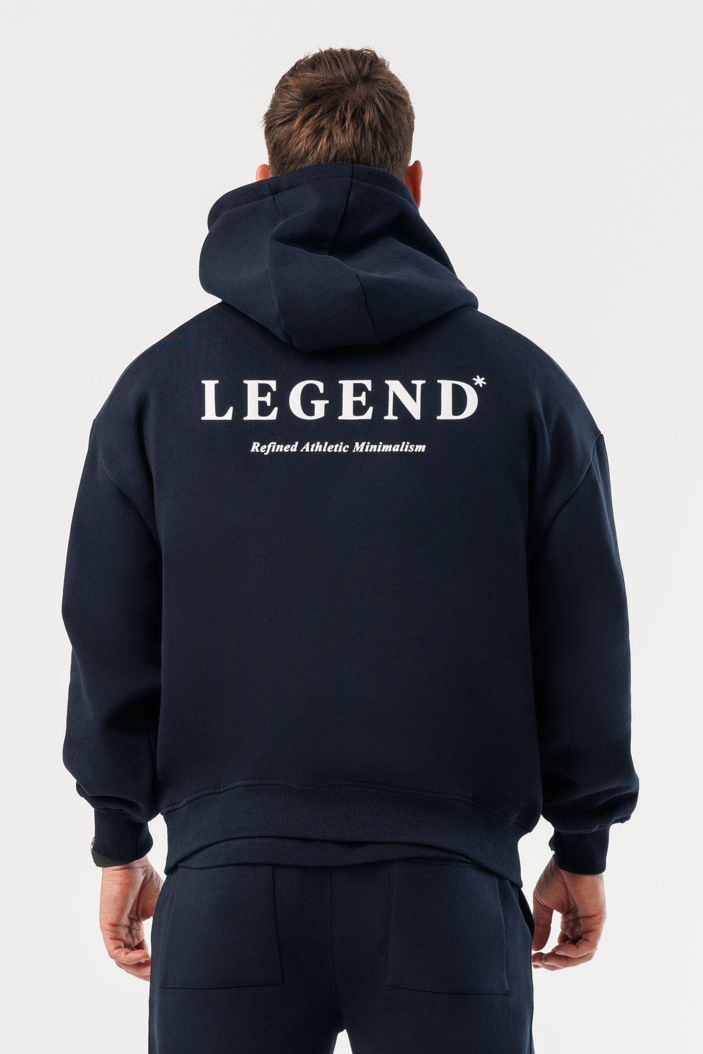 LEGEND LONDON Hoodie - PRINT PRINT HOODIE - NAVY