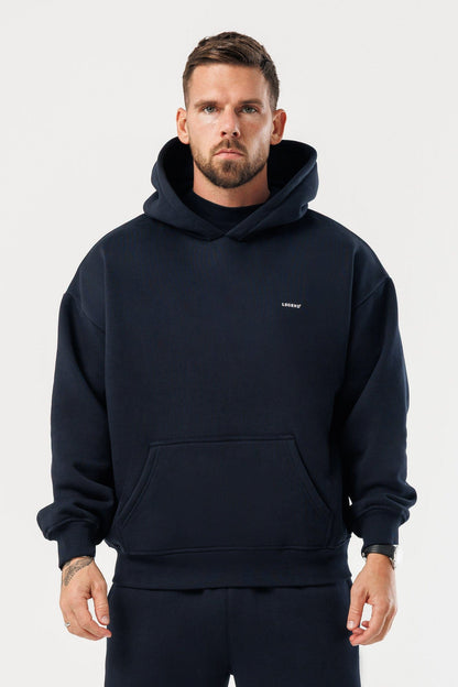 LEGEND LONDON Hoodie - PRINT PRINT HOODIE - NAVY