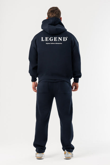 LEGEND LONDON Hoodie - PRINT PRINT HOODIE - NAVY