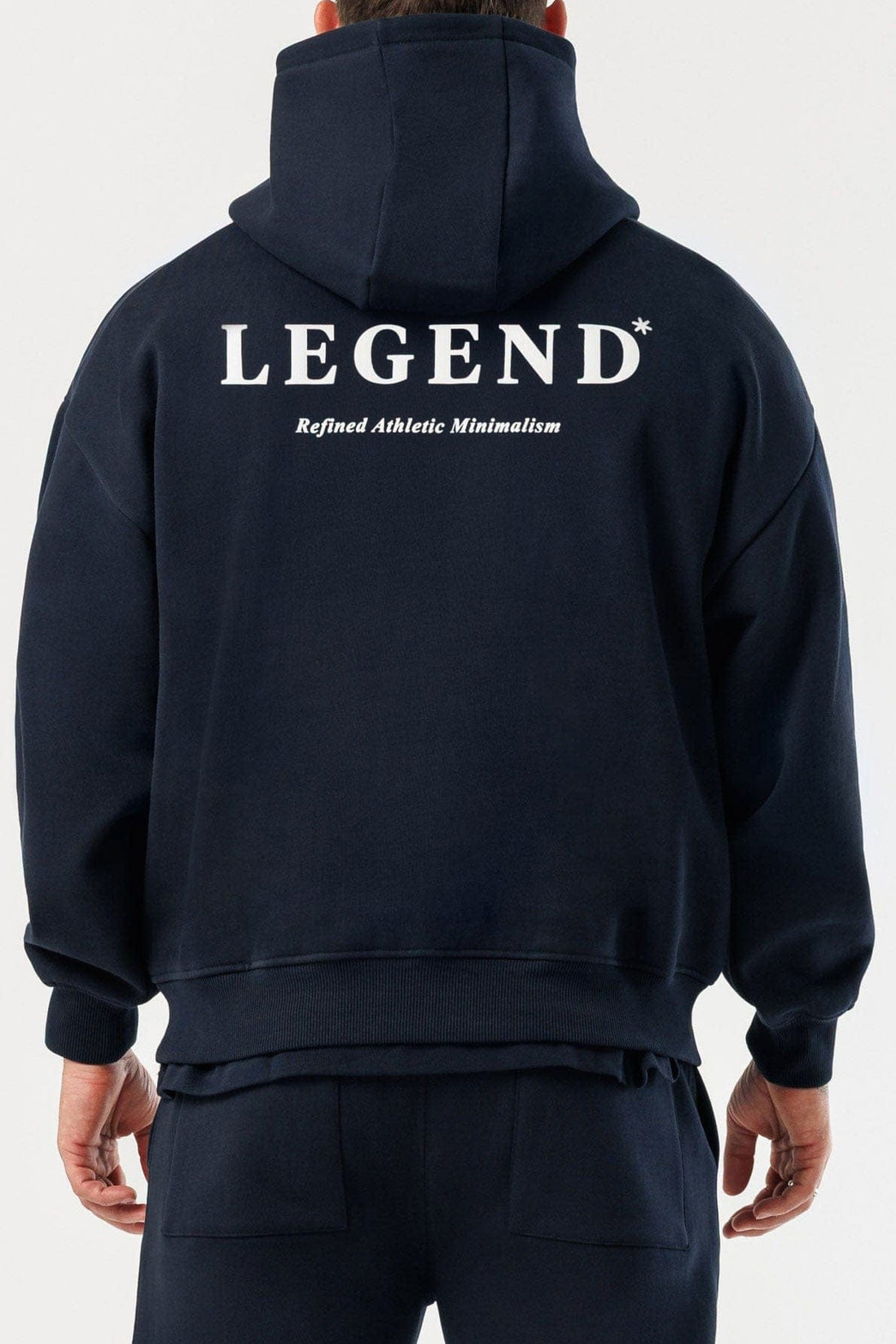 LEGEND LONDON Hoodie - PRINT PRINT HOODIE - NAVY
