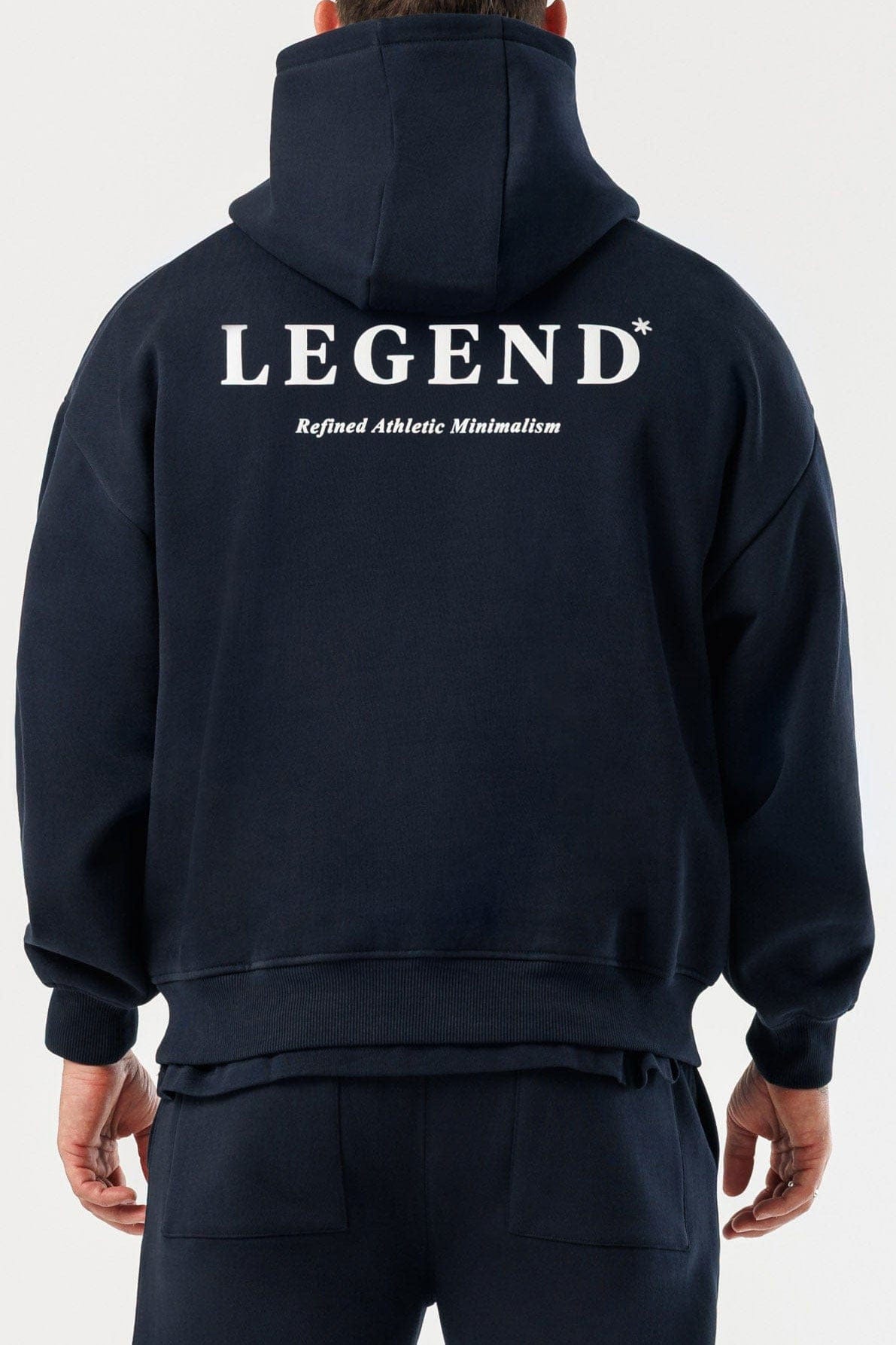 LEGEND LONDON Hoodie - PRINT PRINT HOODIE - NAVY