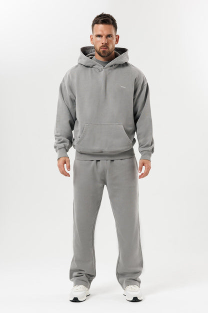 LEGEND LONDON Hoodie - PRINT PRINT HOODIE - WASHED GREY