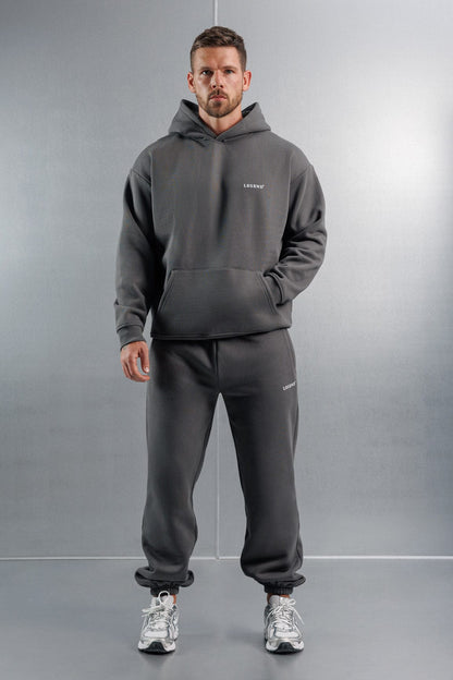 Legend London Hoodie RELAXED HOODIE - DARK GREY