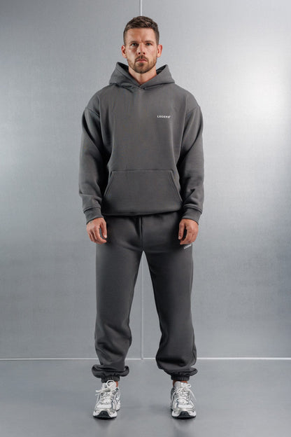 Legend London Hoodie RELAXED HOODIE - DARK GREY