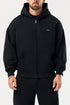 LEGEND LONDON Hoodie - ZIPPED ZIPPED HOODIE - BLACK