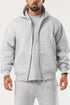 LEGEND LONDON Hoodie - ZIPPED ZIPPED HOODIE - GREY MARL