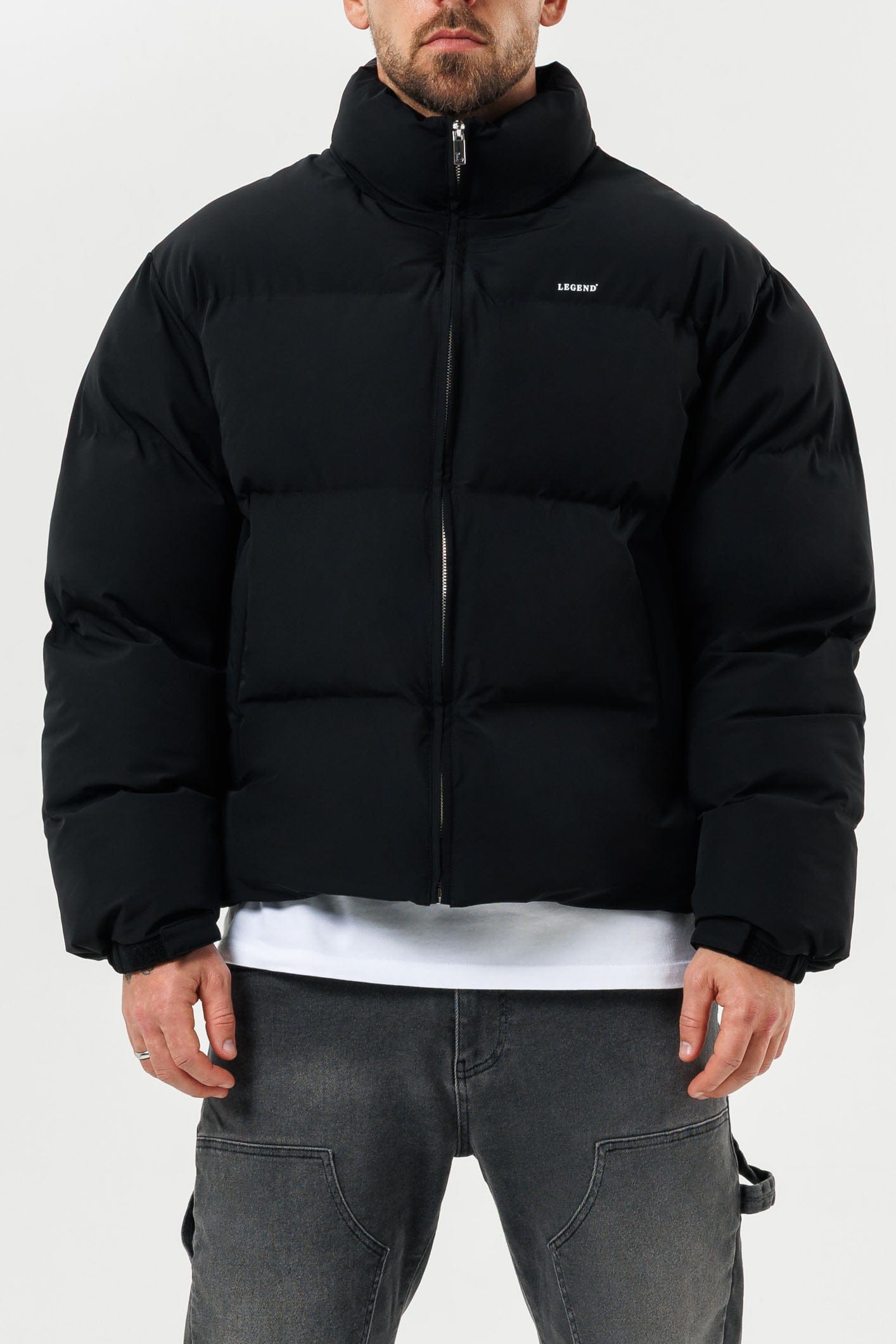 Legend London Jackets PUFFER JACKET - BLACK