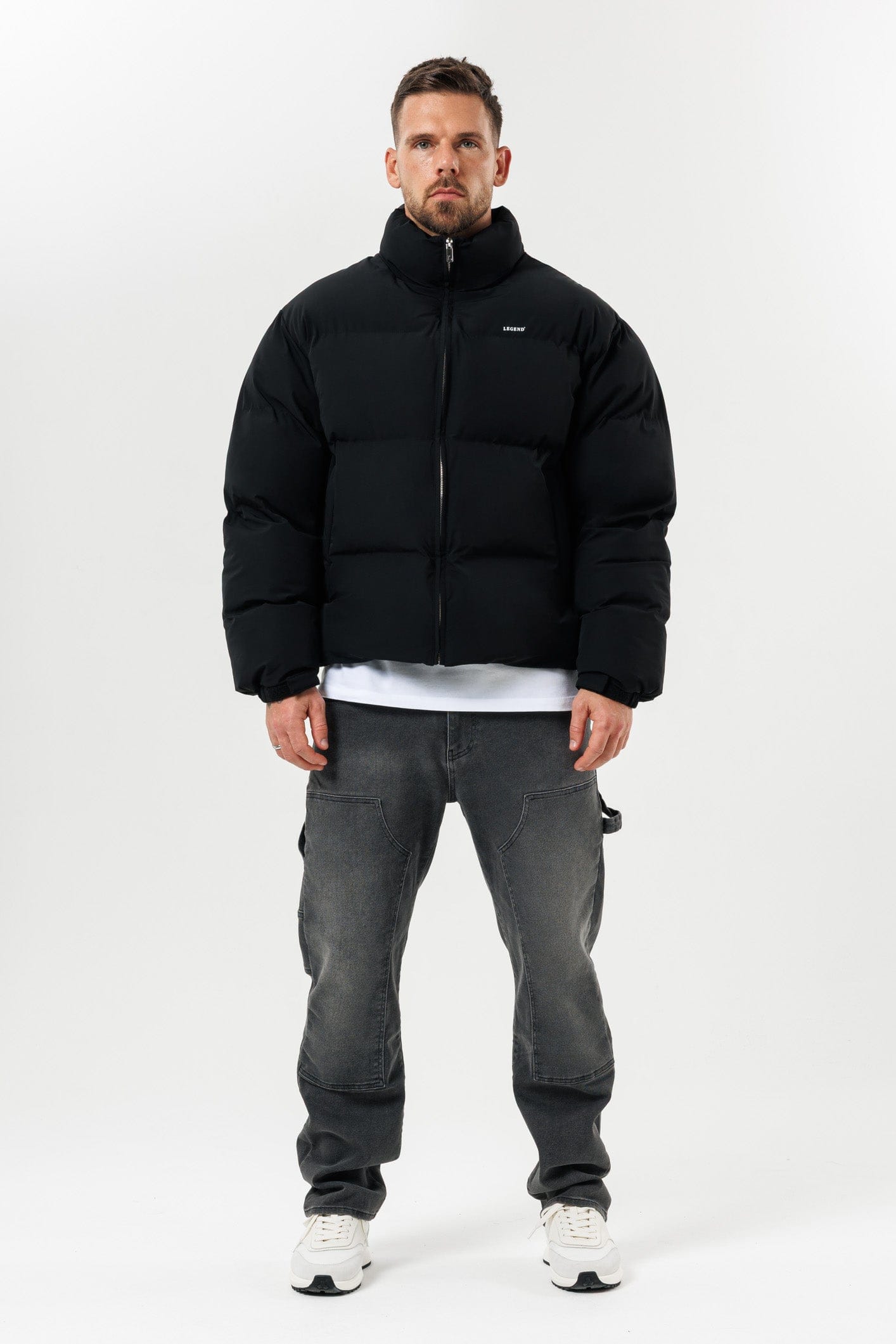 Legend London Jackets PUFFER JACKET - BLACK