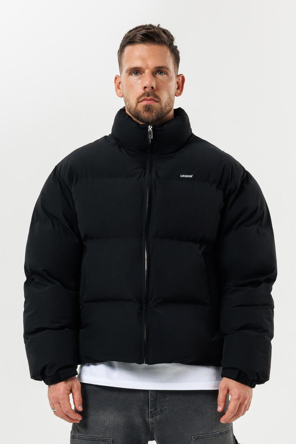 Legend London Jackets PUFFER JACKET - BLACK