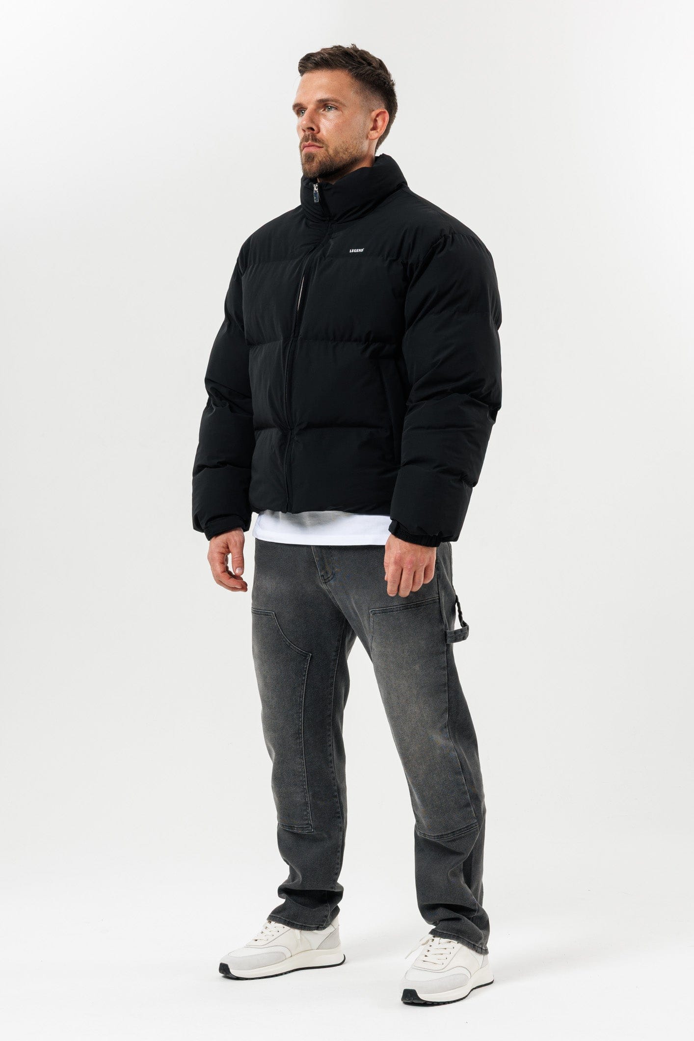 Legend London Jackets PUFFER JACKET - BLACK