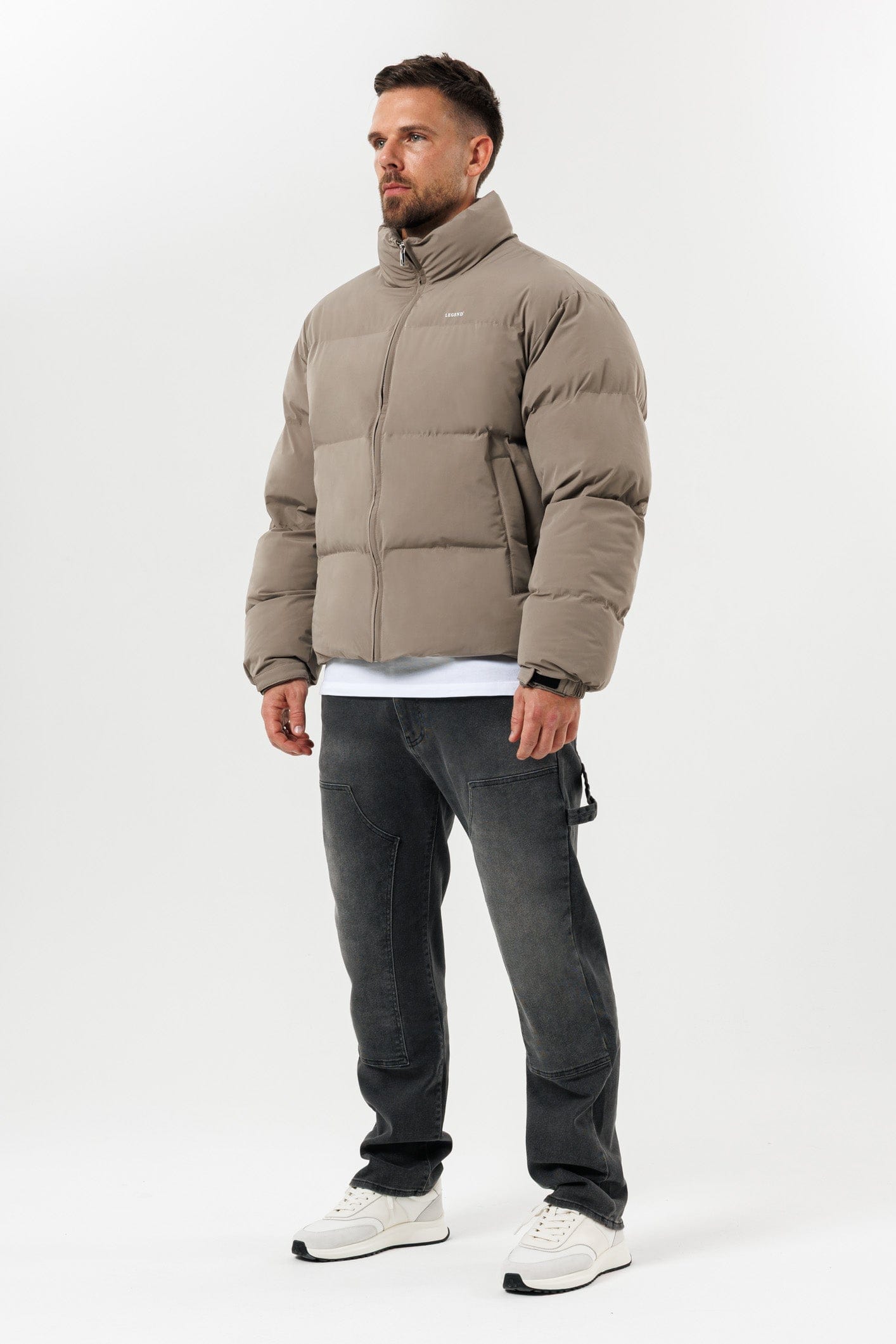 Legend London Jackets PUFFER JACKET - TAUPE