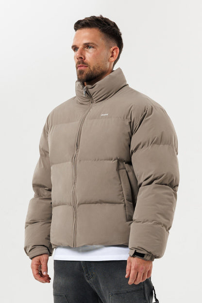 Legend London Jackets PUFFER JACKET - TAUPE