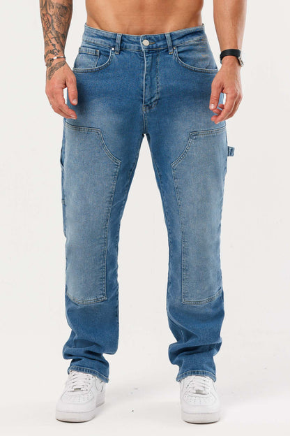 Legend London Jeans - Carpenter CARPENTER JEANS - MID BLUE