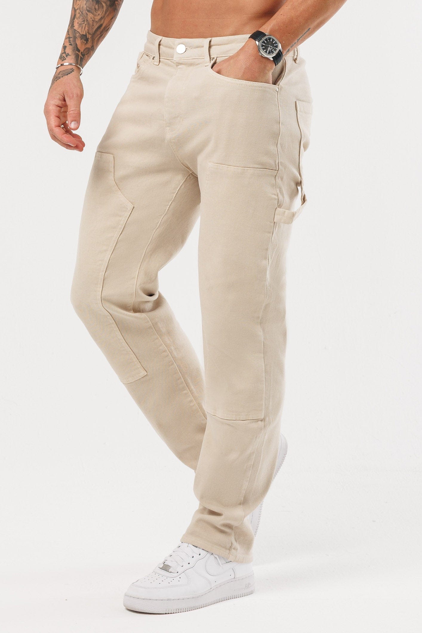 CARPENTER JEANS - STONE – Legend London