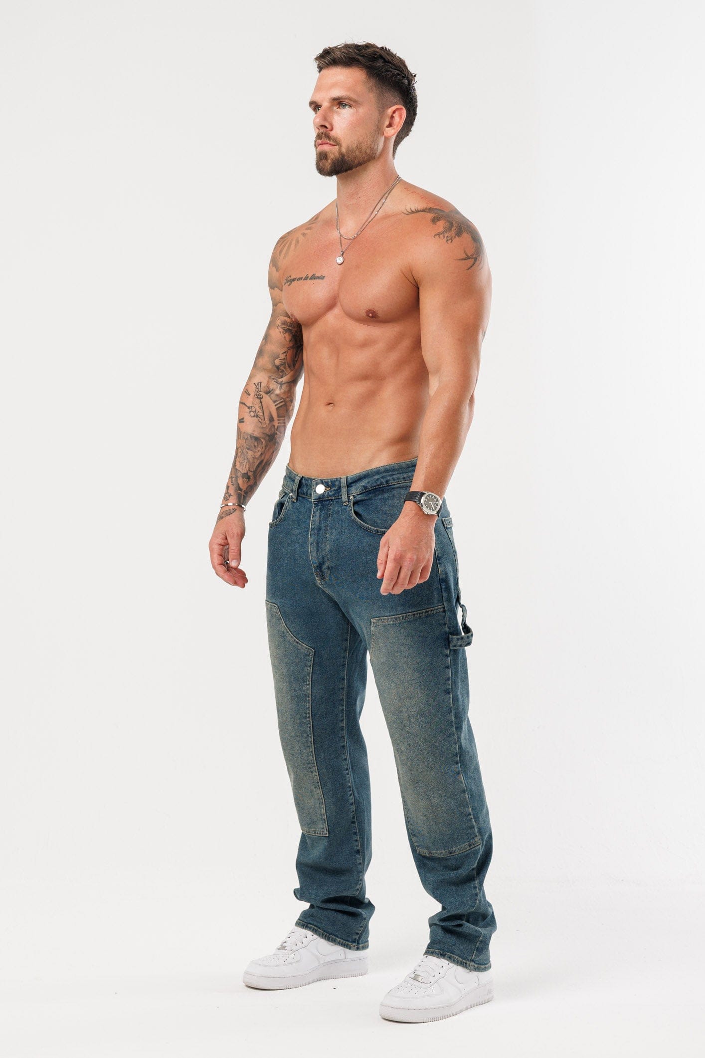 CARPENTER JEANS - WASHED STONE BLUE – Legend London