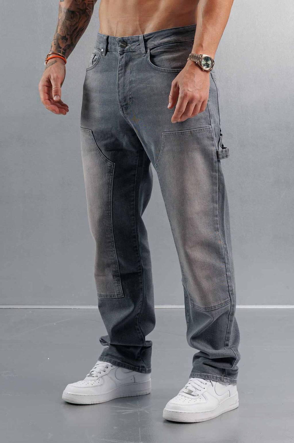 Legend London Jeans tipo carpenter - gris