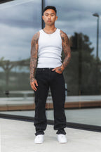Legend London jeans CARPENTER JEANS - GEWASSEN ZWART