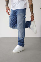 Legend London Jeans CARPENTER JEANS - WASHED LIGHT BLUE