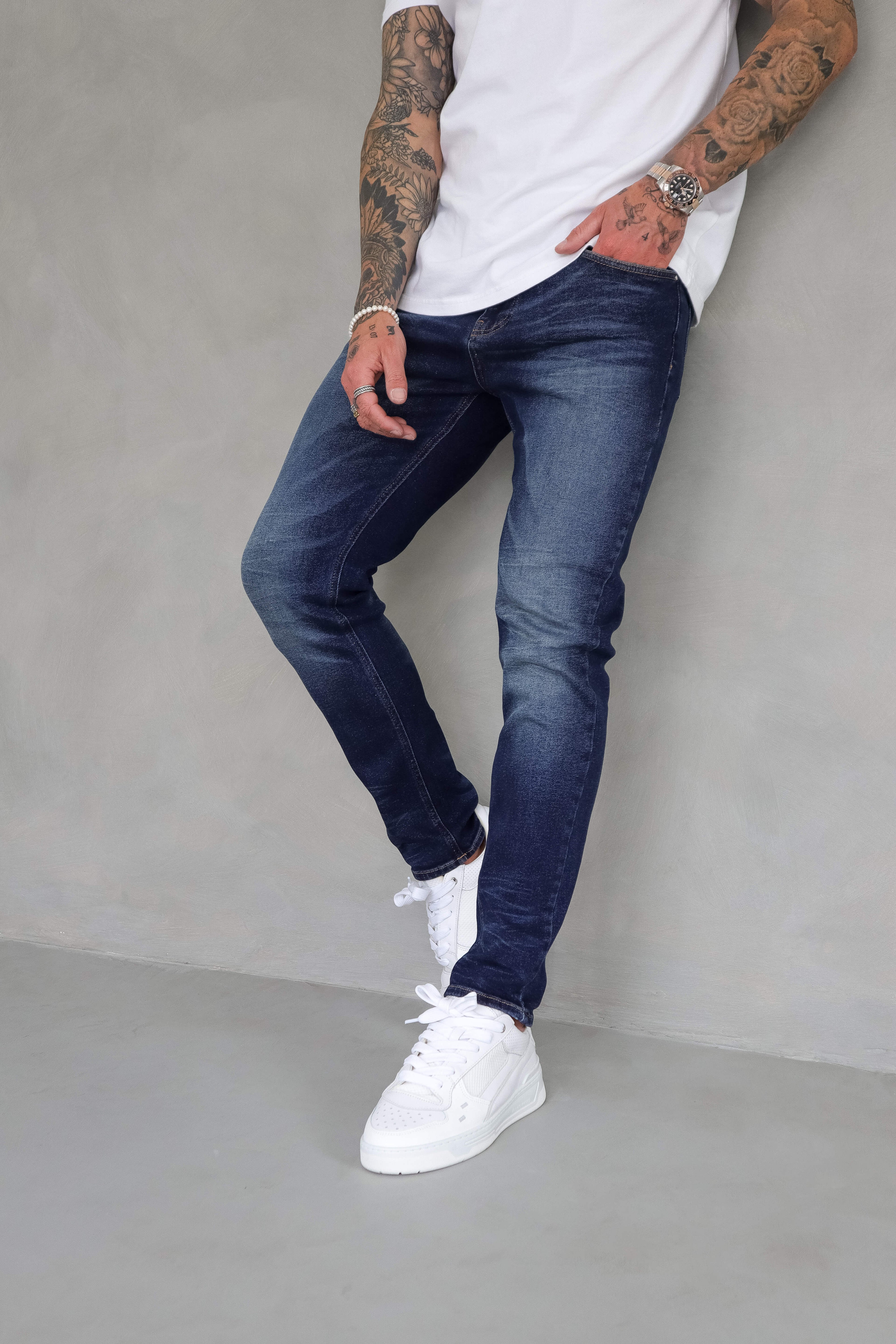 Legend London Jeans - slim 2.0 SLIM FIT JEANS 2.0 DETAILED - INDIGO BLUE