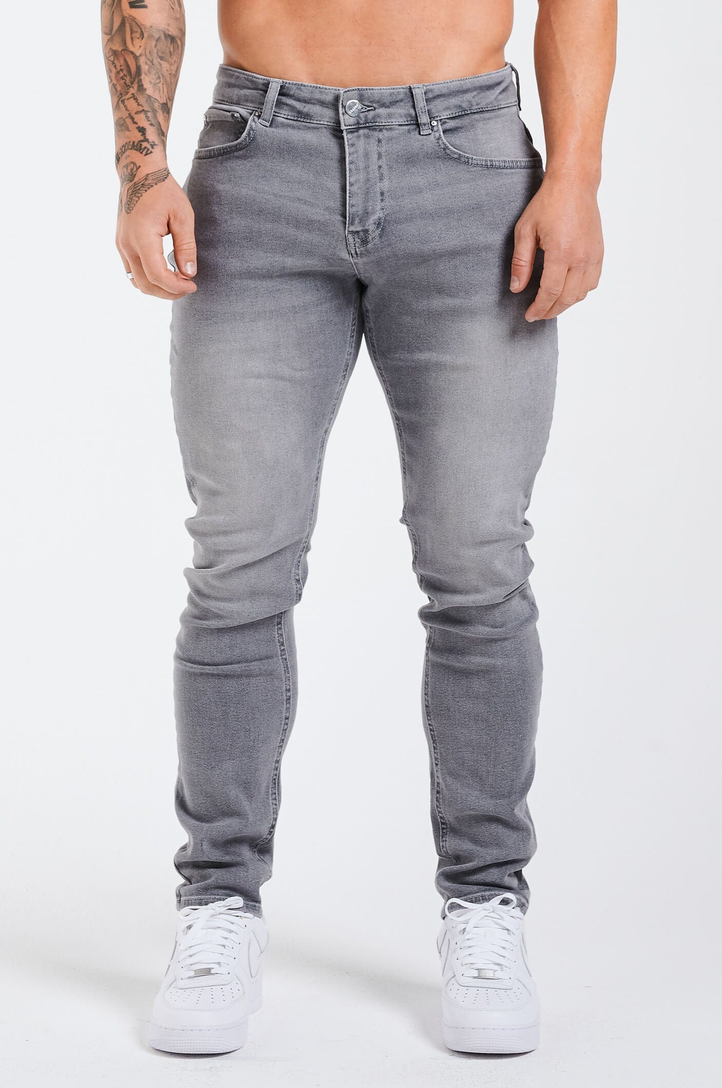 Legend London Jeans - slim 2.0 SLIM FIT JEANS 2.0 - LIGHT GREY WASH