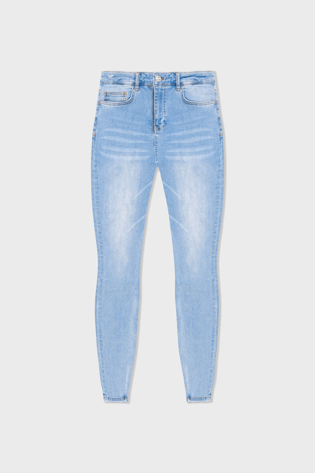 alt
Legend London Jeans – Spray-on-Jeans in HELLBLAU – NICHT ZERISSEN