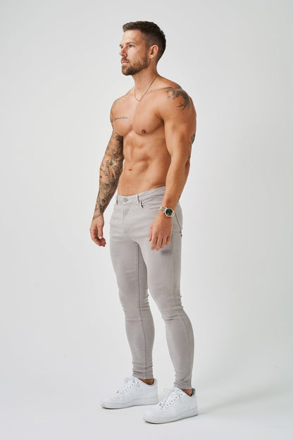 Legend London Jeans - spray on SKINNY FIT JEANS - ICE GREY