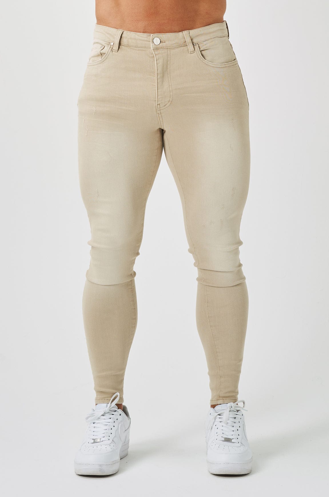 Legend London Jeans - spray on SKINNY FIT JEANS - SAND