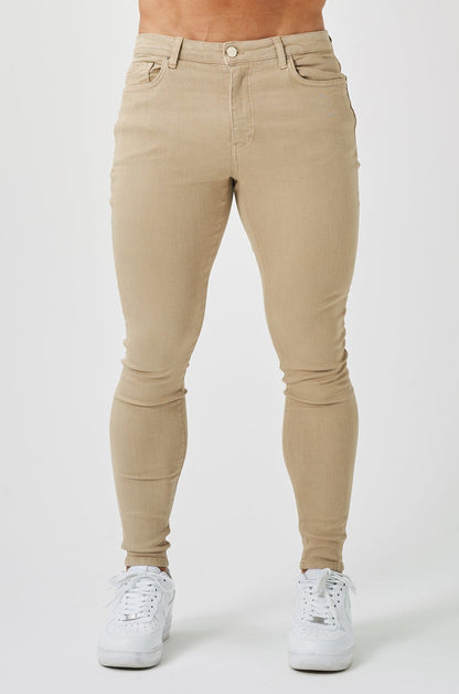Legend London Jeans - spray on SKINNY FIT JEANS - STONE