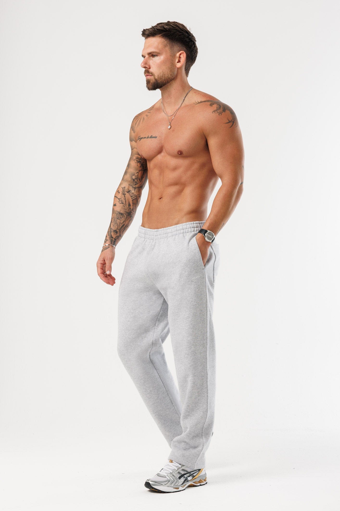 LEGEND LONDON JOGGER - RELAXED JOGGER - GREY MARL