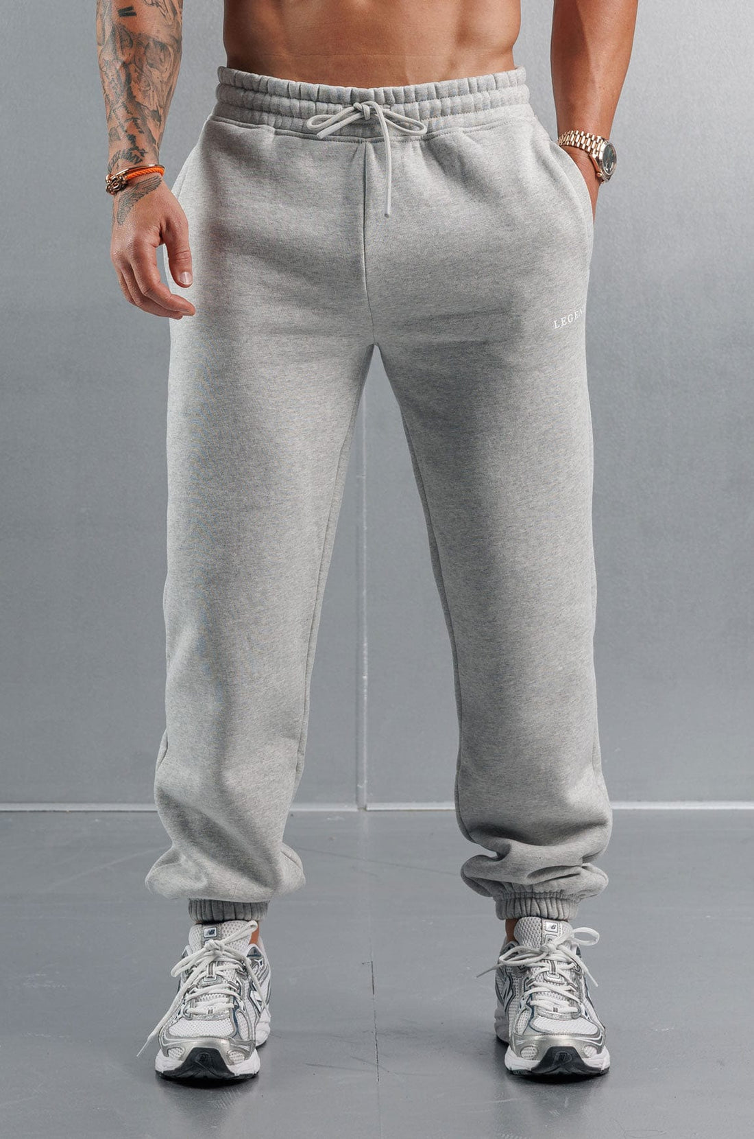 Legend London Joggers RELAXED JOGGER - GREY MARL