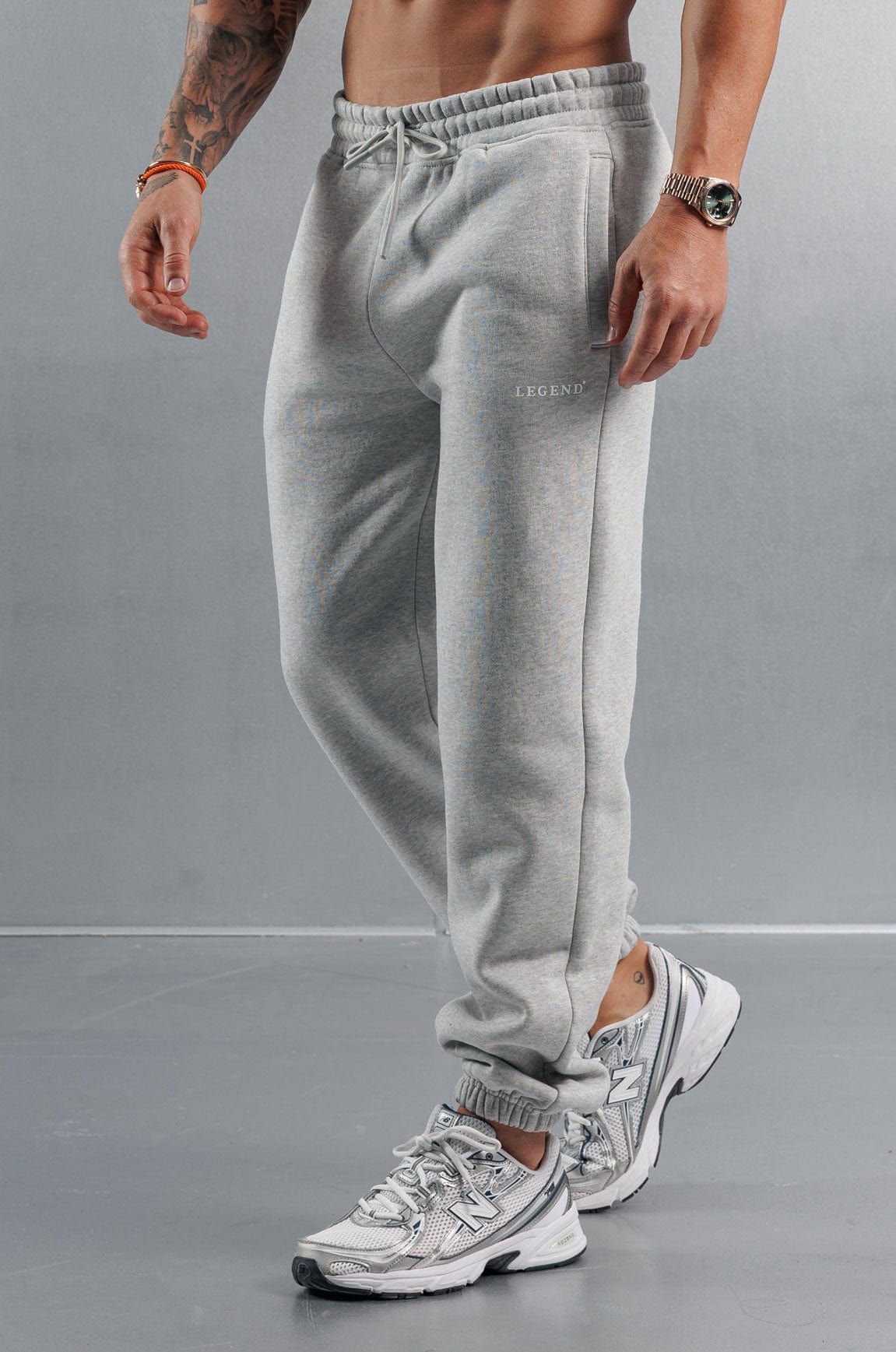 Legend London Joggers RELAXED JOGGER - GREY MARL