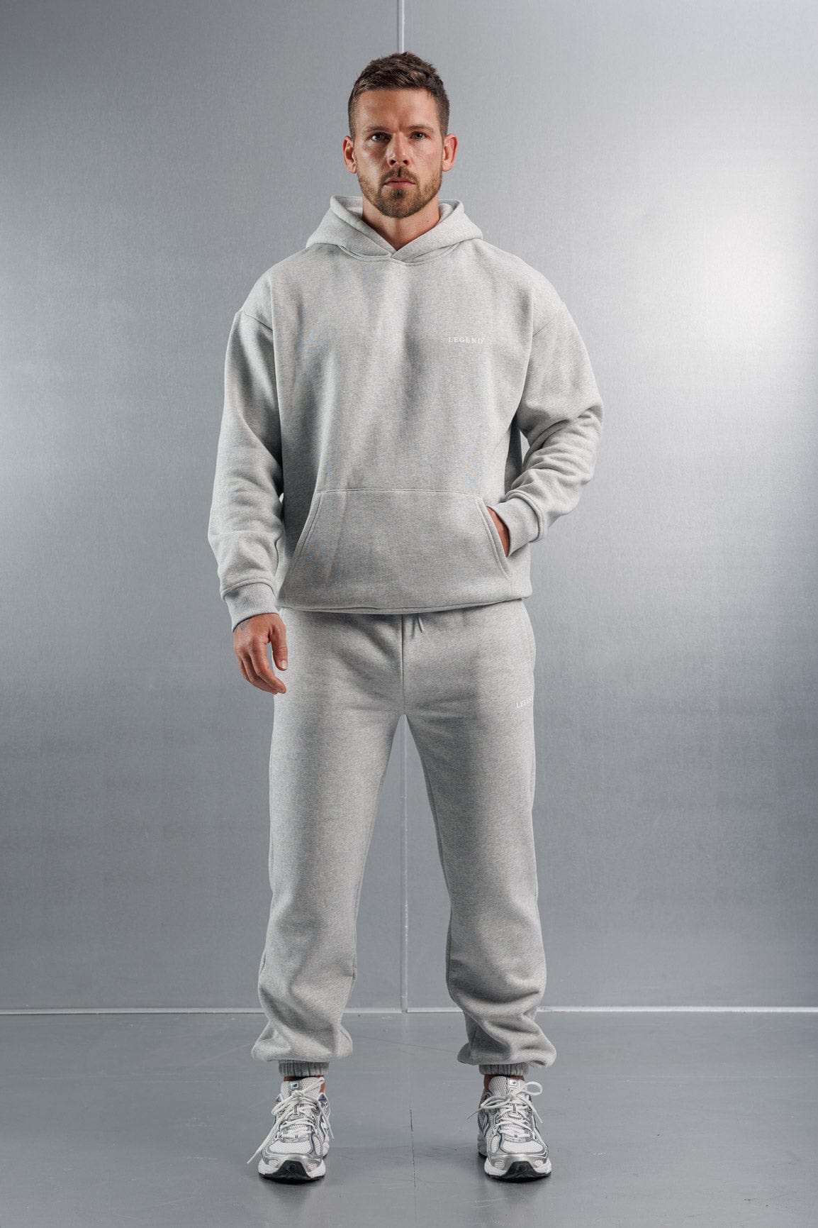 Legend London Joggers RELAXED JOGGER - GREY MARL