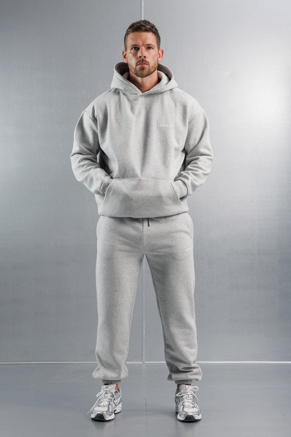 Legend London Joggers RELAXED JOGGER - GREY MARL
