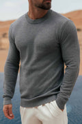 Legend London KNITWEAR COAST SWEATSHIRT - DARK GREY